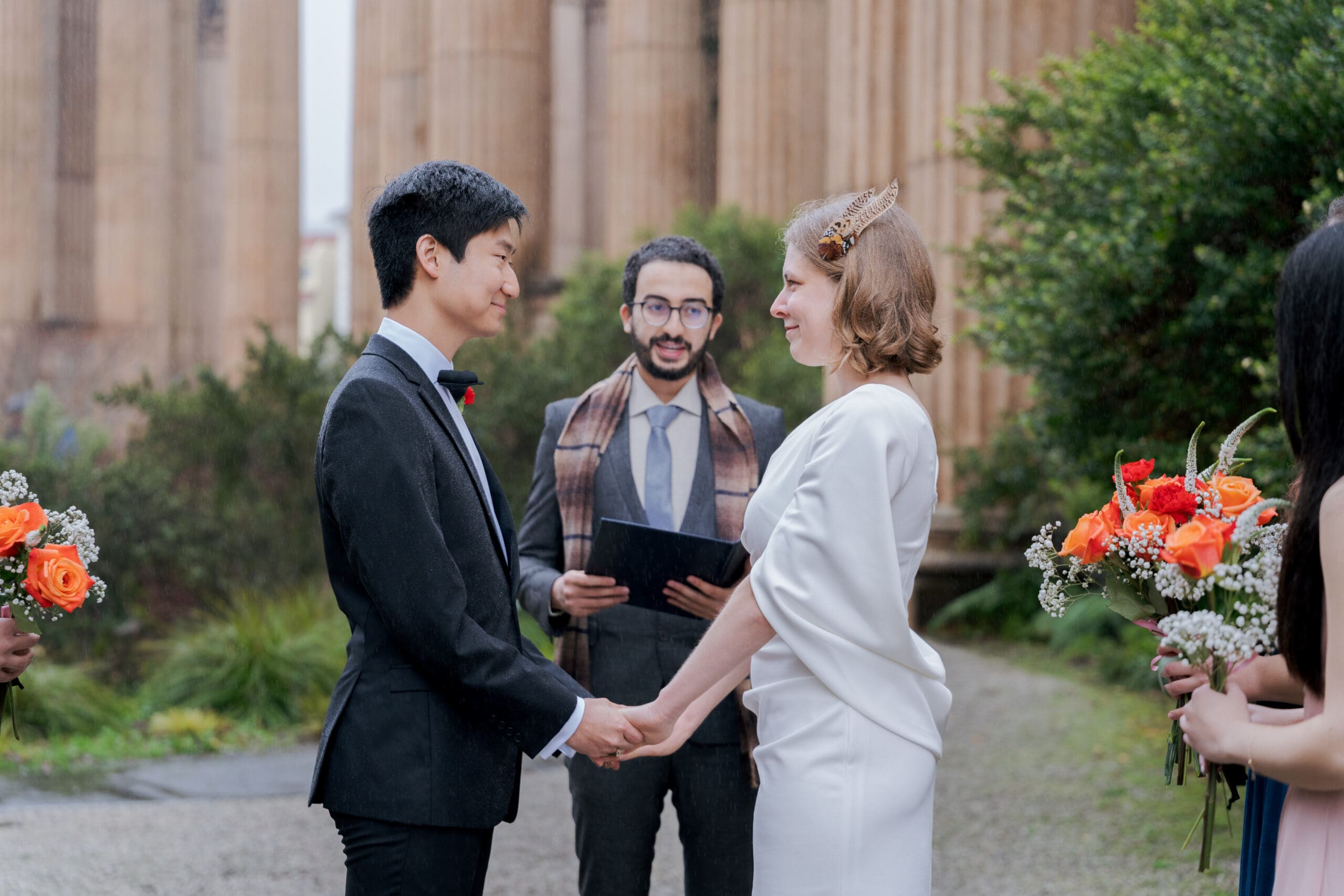 Intimate Elopement Ceremony at the Palace of Fine Arts