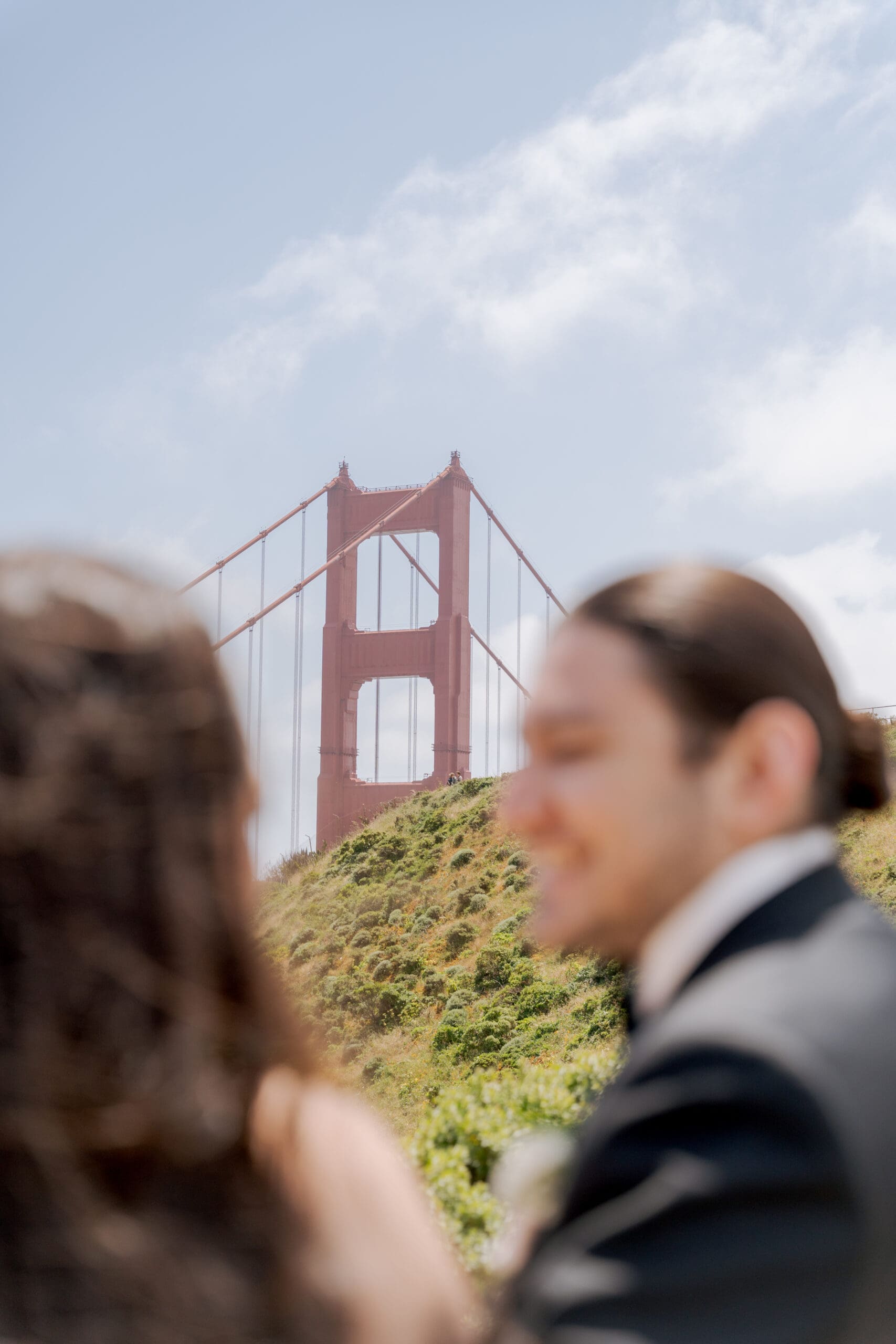 Golden Gate Bridge View During an Elopement