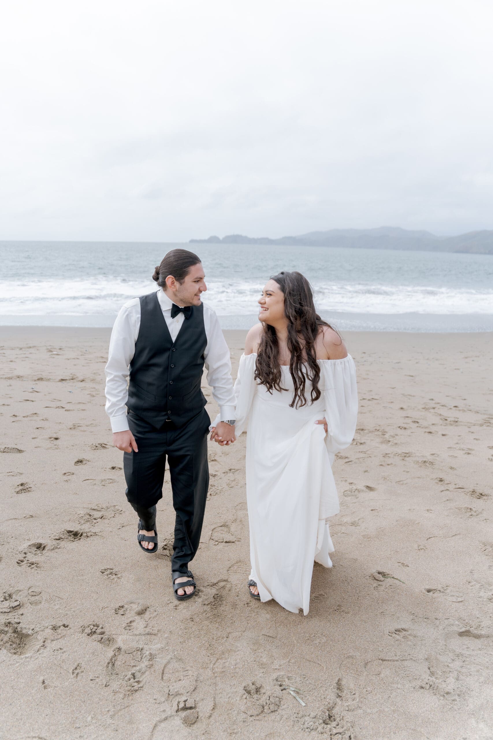 Elopement Photos at Baker Beach in San Francisco