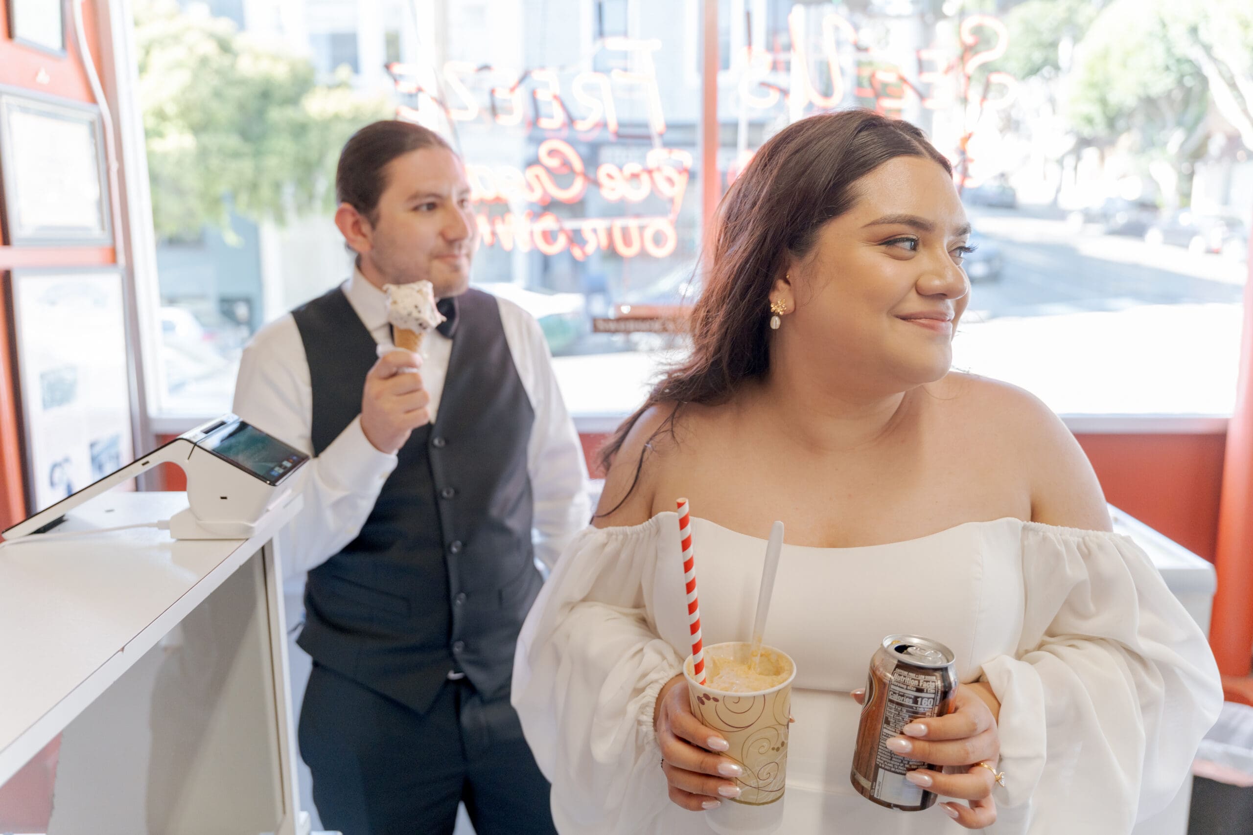 Candid, documentary-style wedding elopement photography