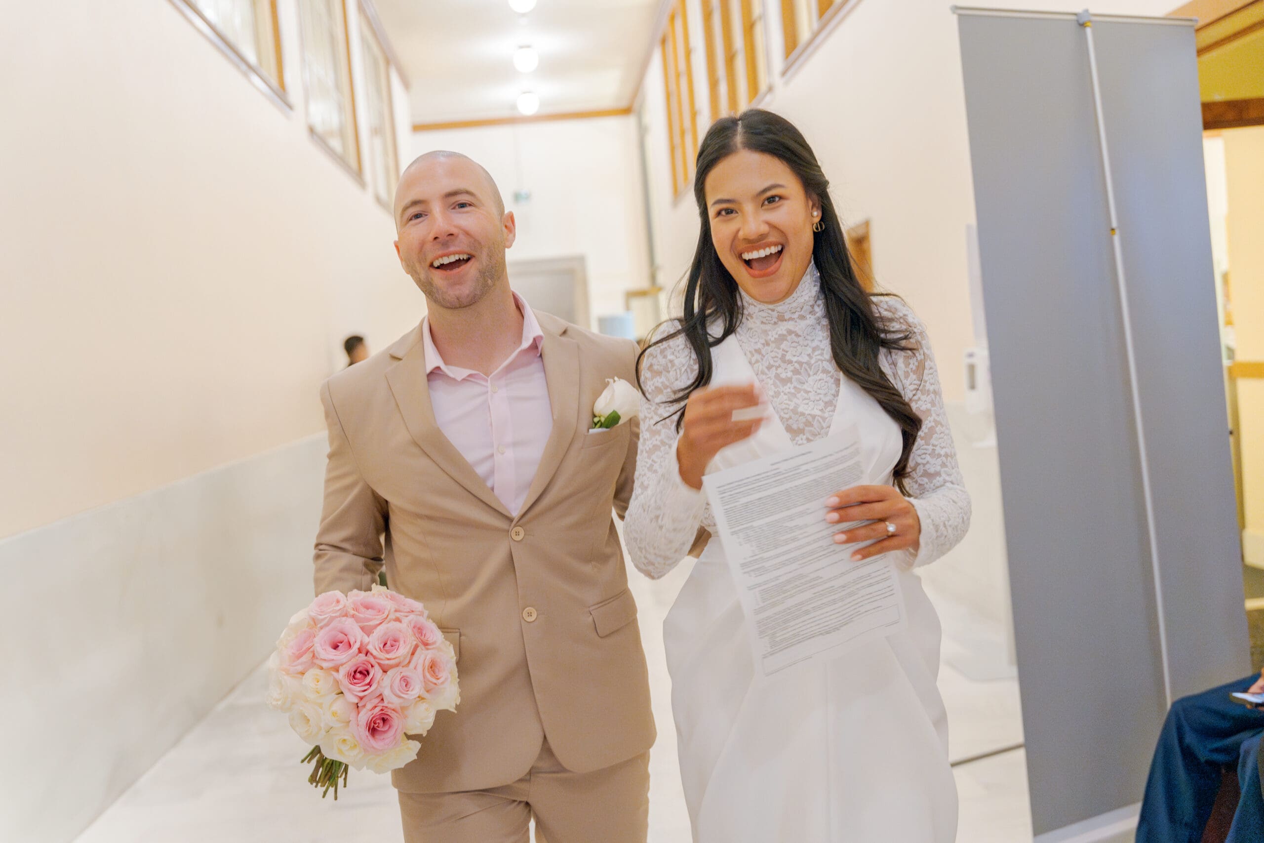 Their number called at the San Francisco City Hall Clerk's Office