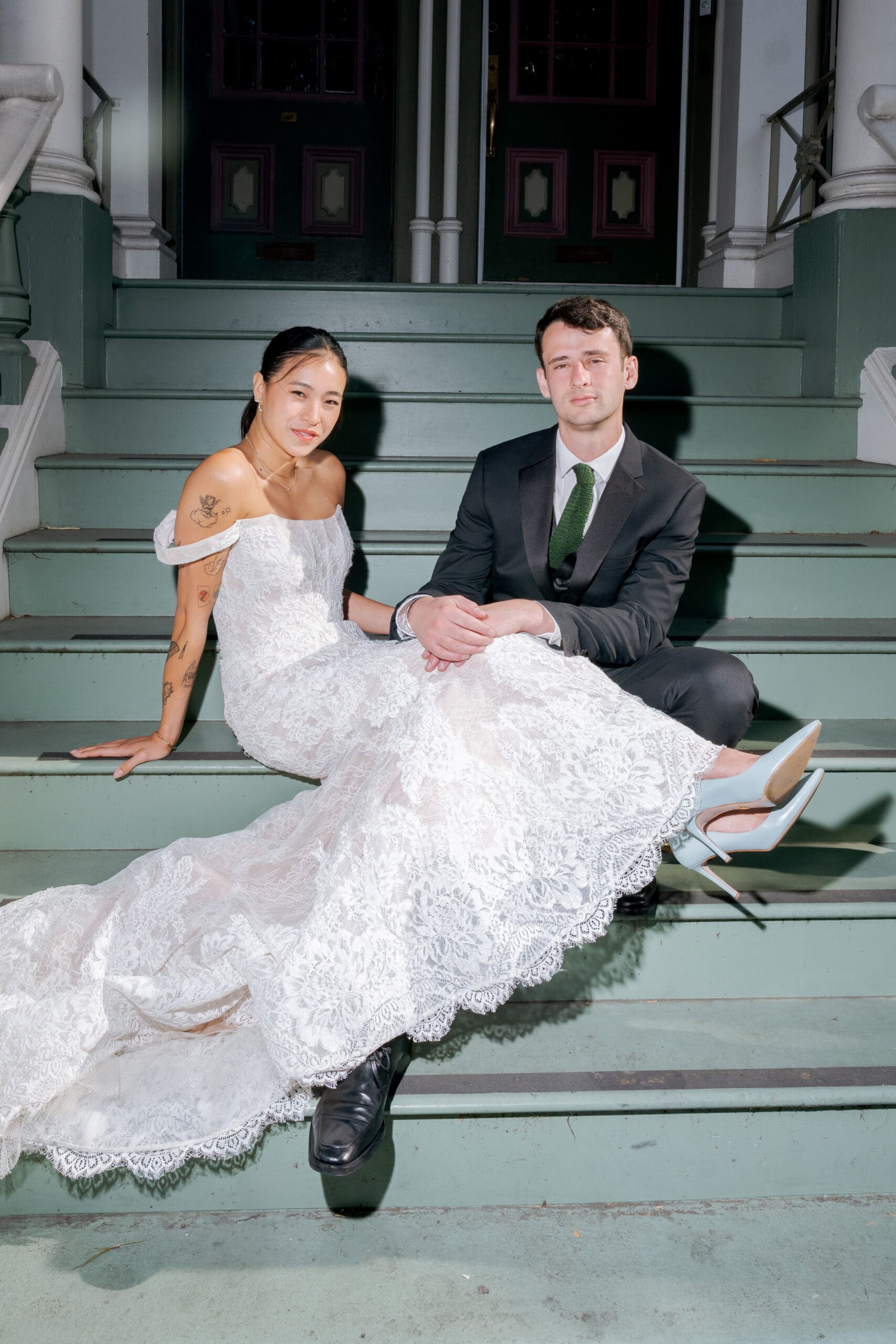 Bride and Groom portraits before dinner