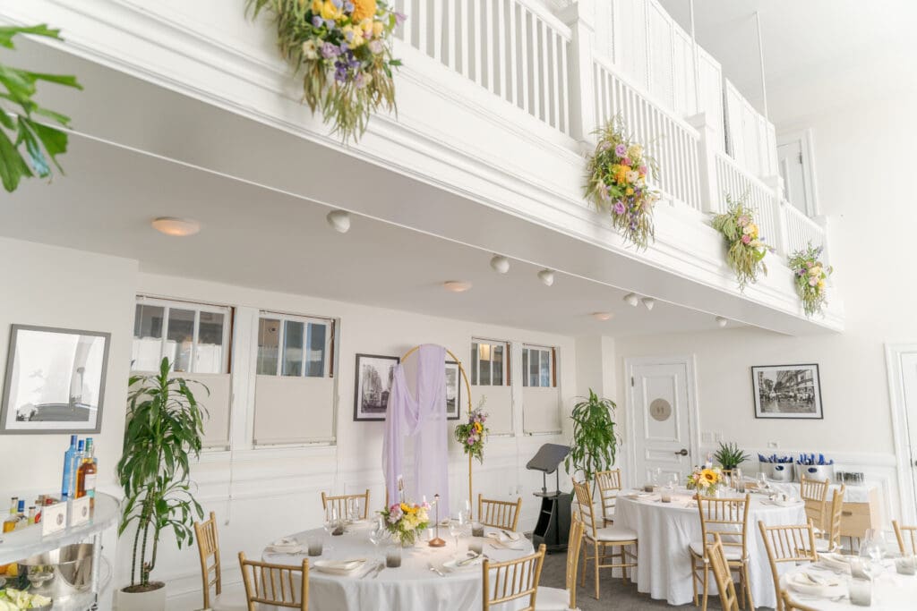 Private wedding reception space at LaMar restaurant in San Francisco