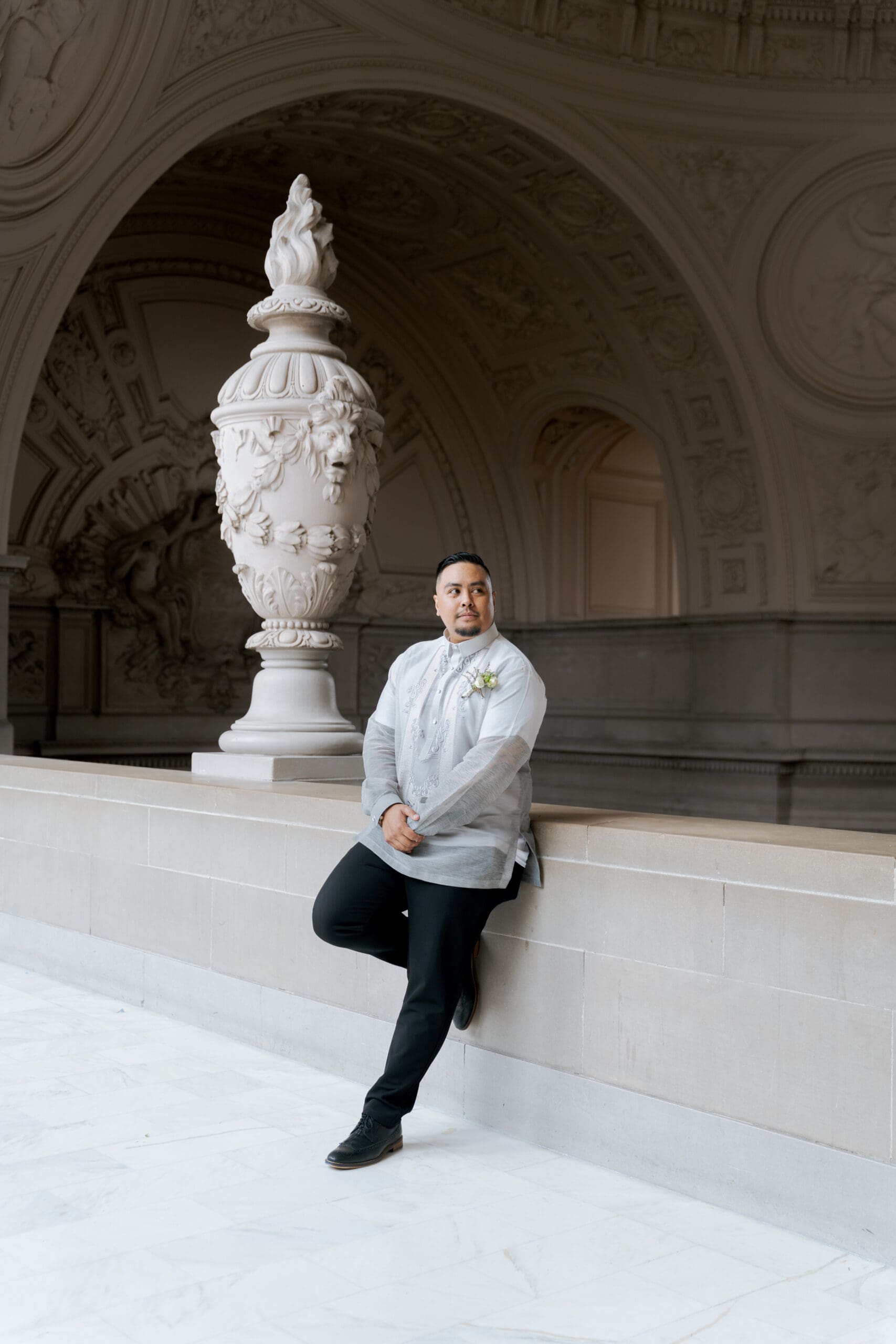 Barong Tagalog at San Francisco City Hall Wedding