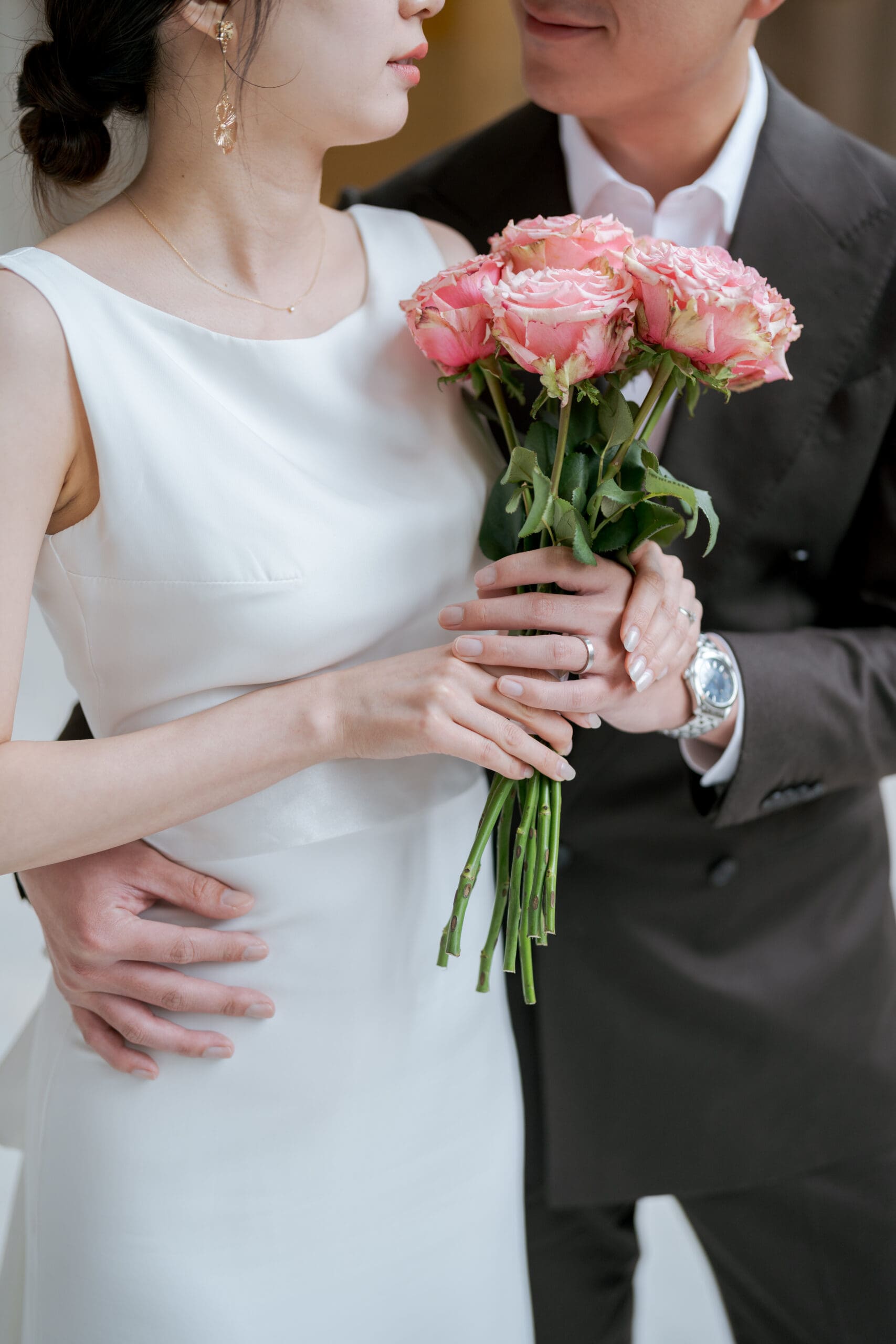 Simple rose bouquet at SF City Hall