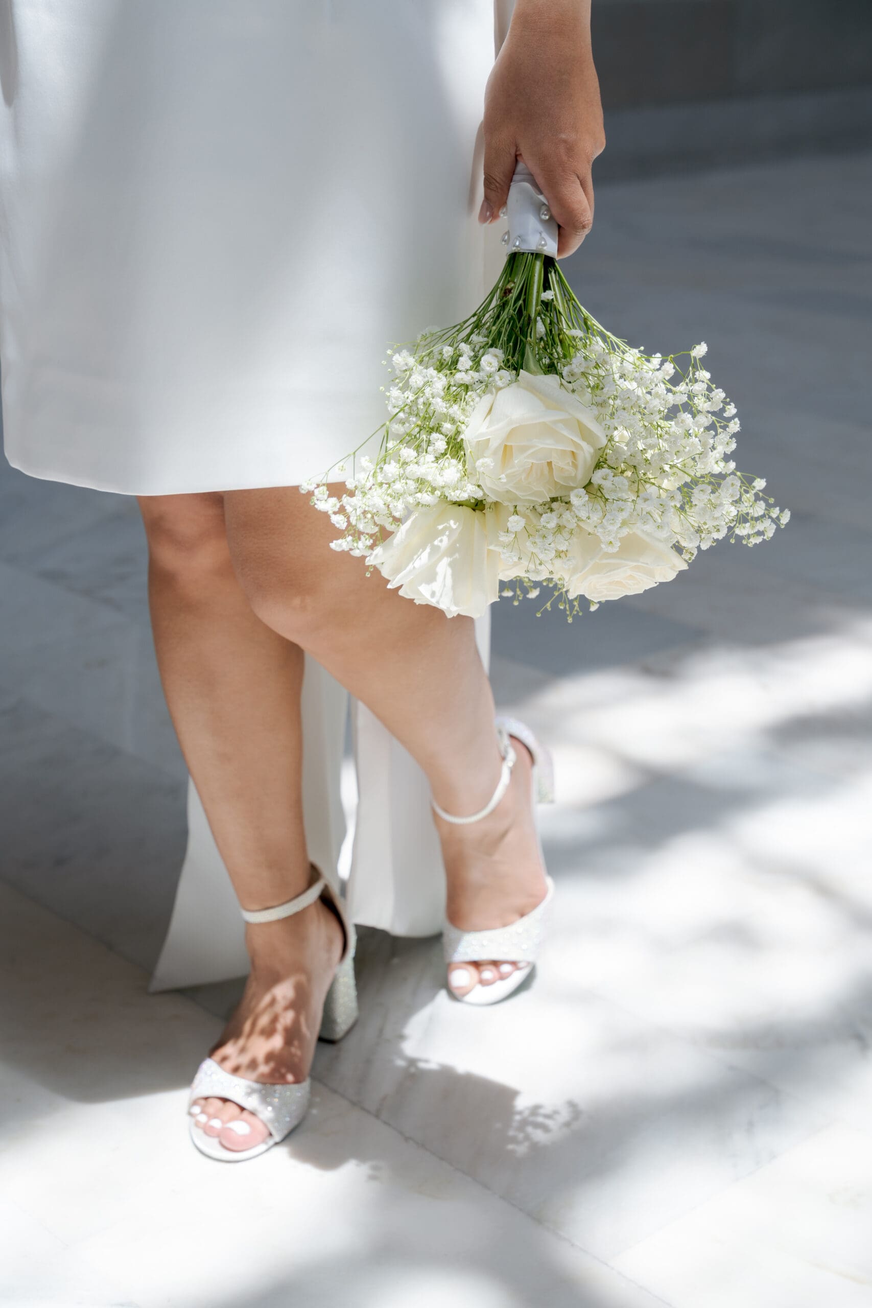 Short Dress wedding dress at San Francisco City Hall