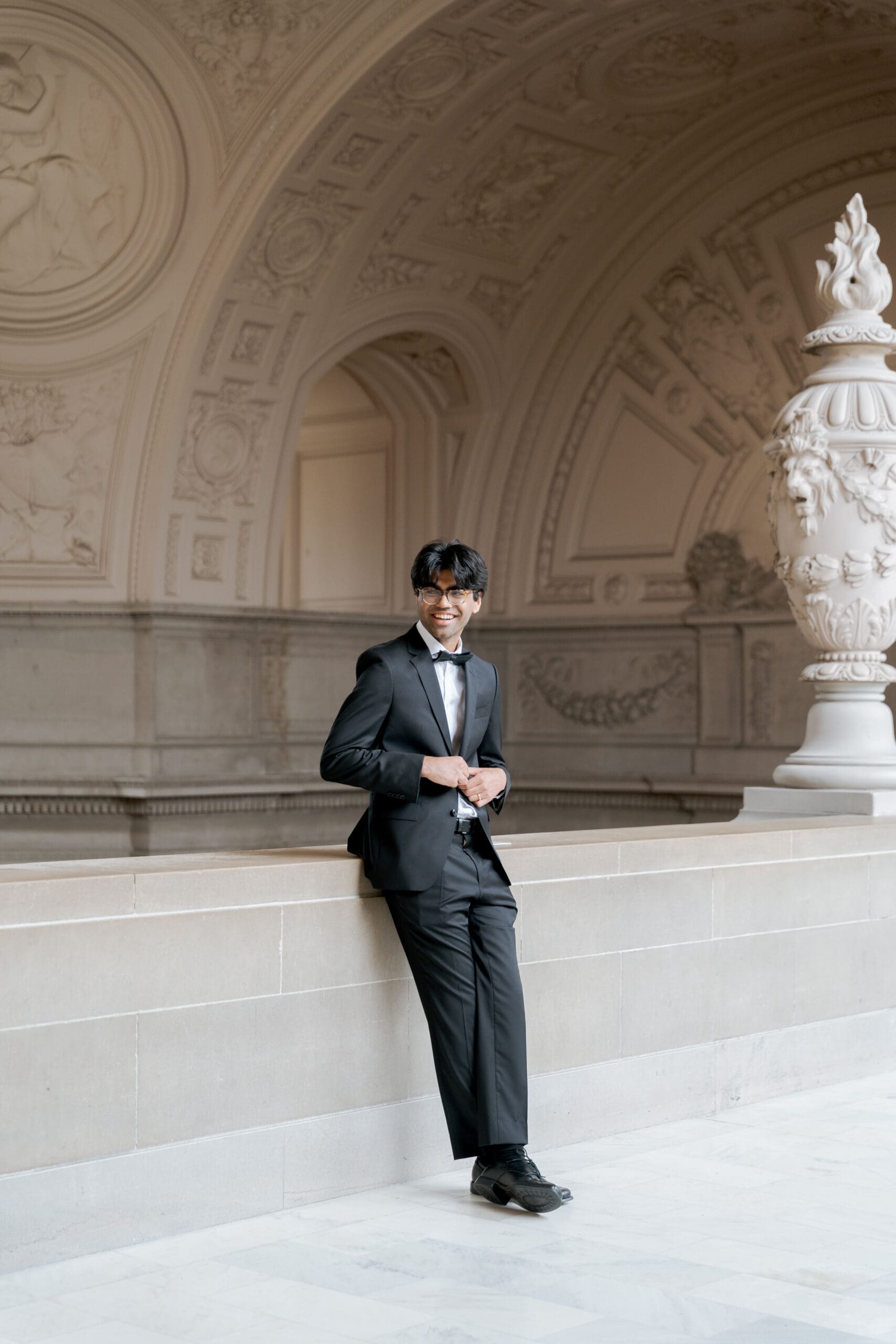 Black bowtie at San Francisco City Hall