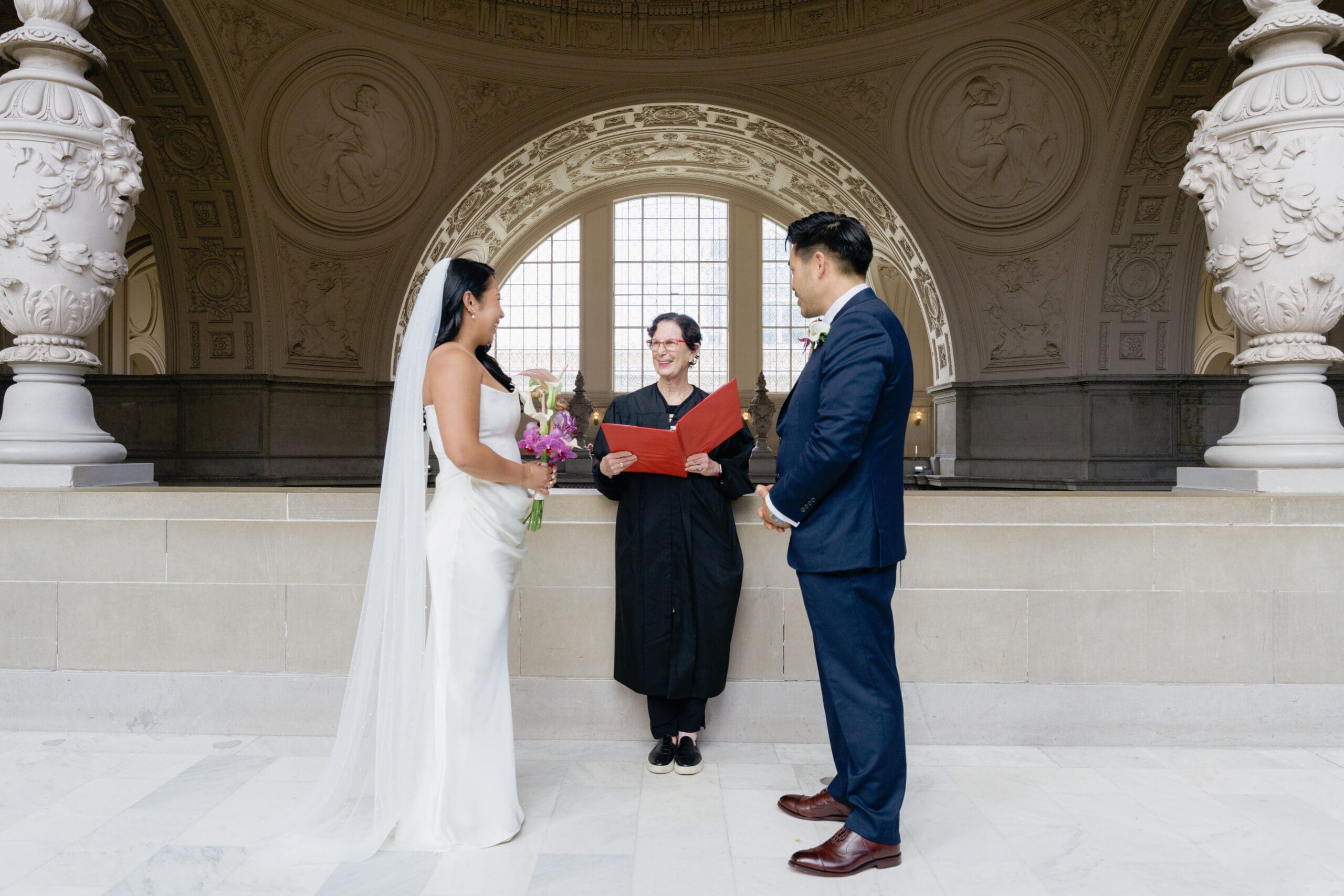 Wedding Ceremony on the 4th floor of San Francisco City Hall
