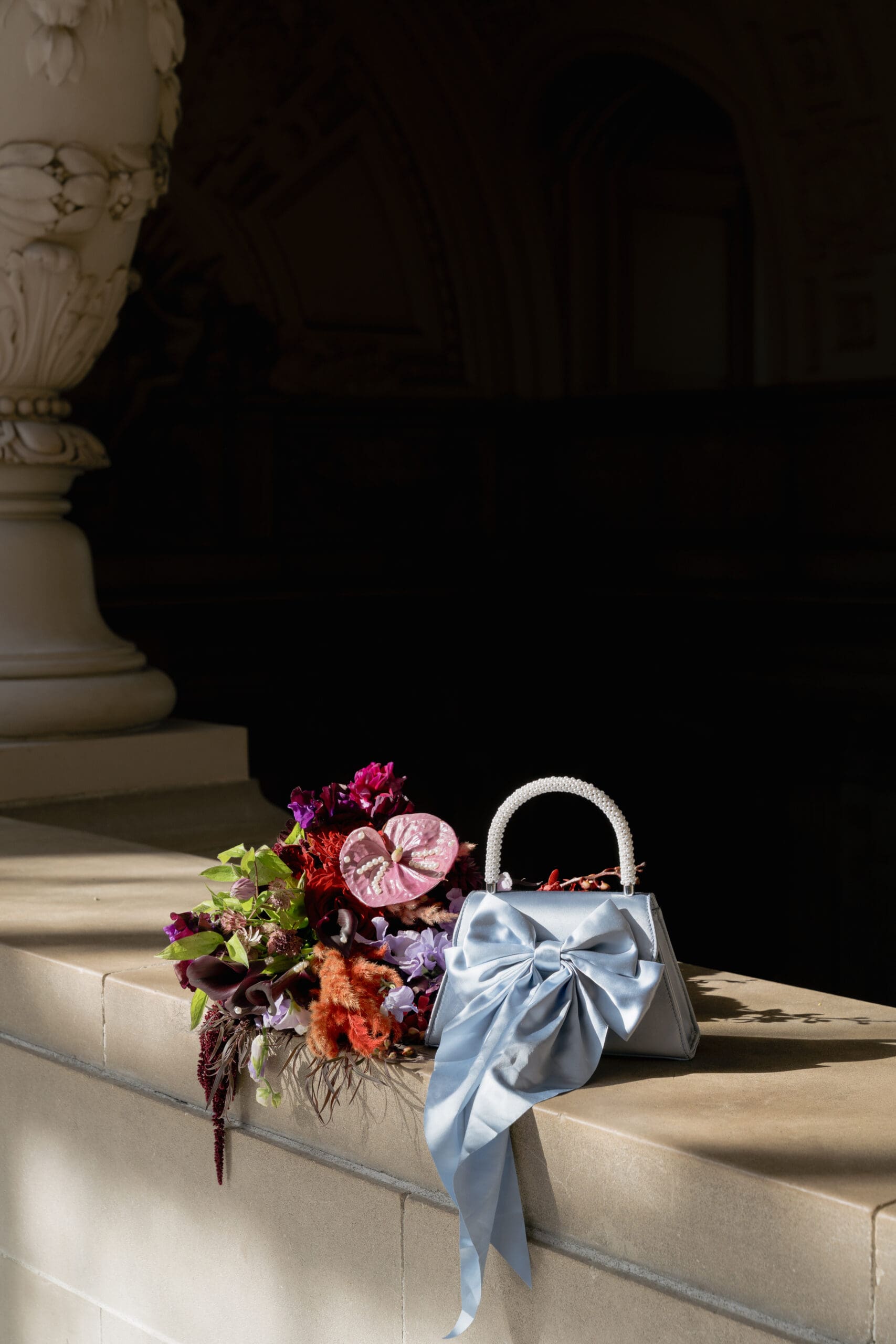 Bouquet and details on the 4th floor of San Francisco City Hall