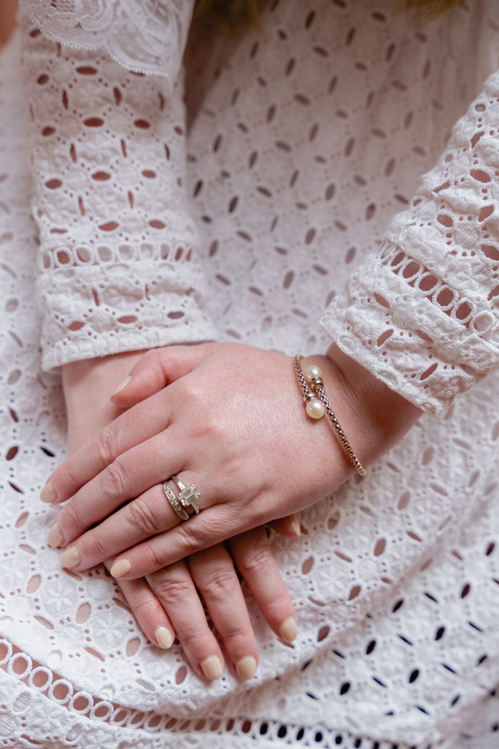 Bridal details in Marin