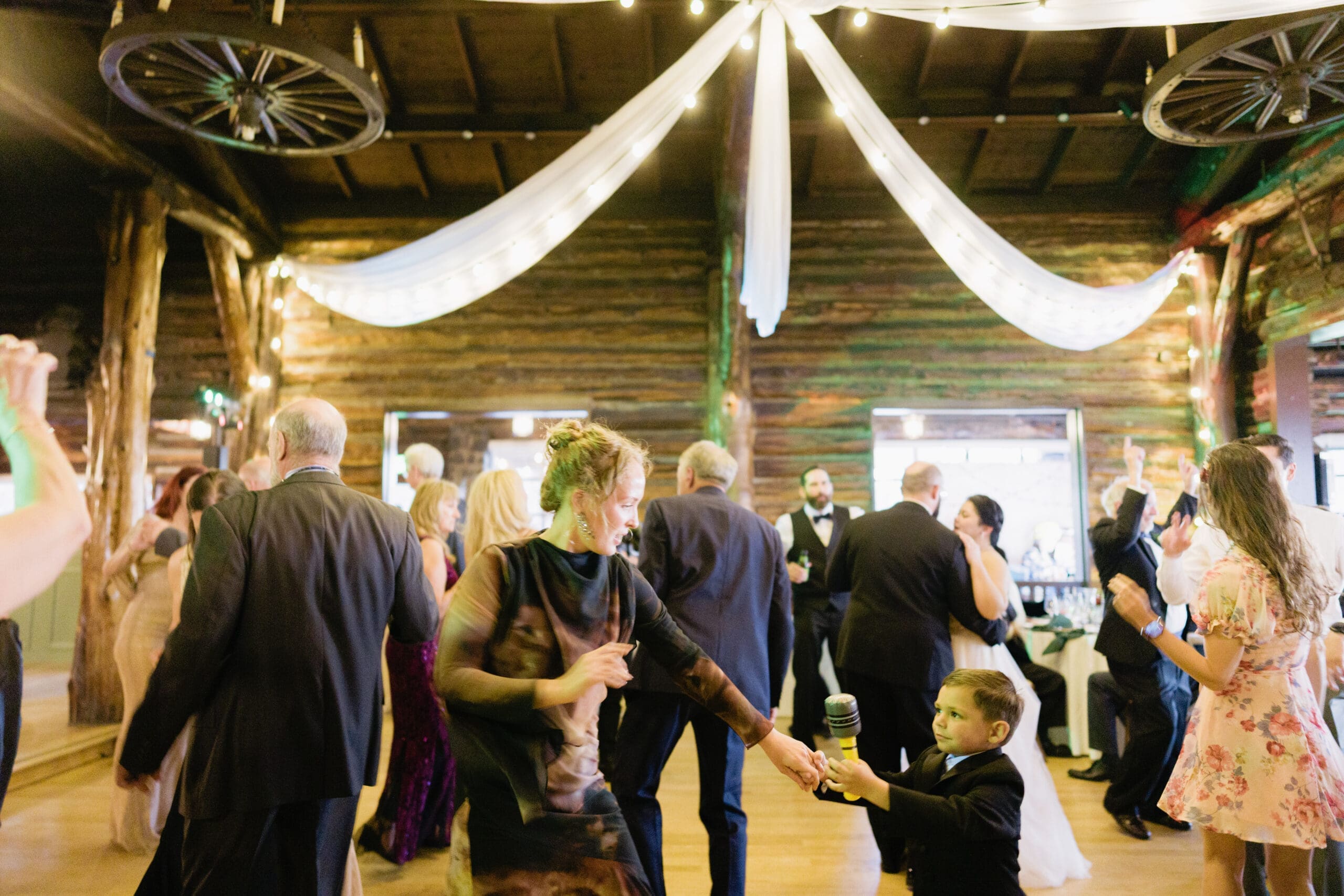 Log Cabin dance floor fun