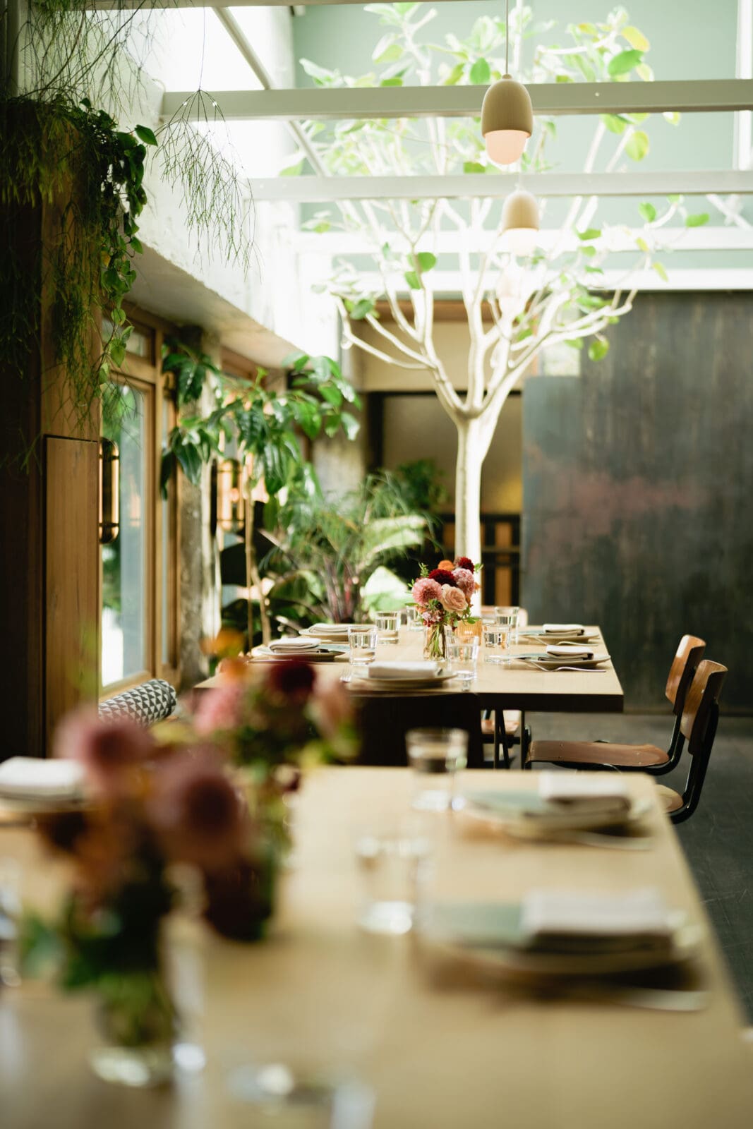 San Francisco micro wedding setup in the upper level private dining room at The Progress SF